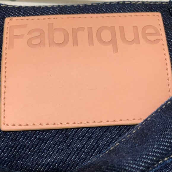 FABRIQUE WIDE LEG BLUE JEANS SIZE M - Picture 7 of 8